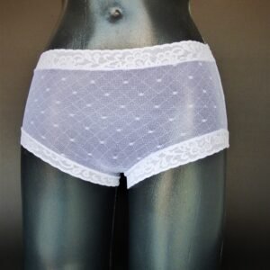 Panty en tul con encaje